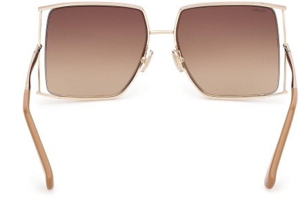 Okulary przeciwsłoneczne Max Mara MM0120 47F Kwadratowe Brązowe