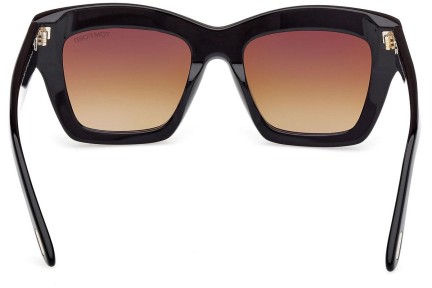 Okulary przeciwsłoneczne Tom Ford Luna FT1191 01F Kocie oczy Czarne