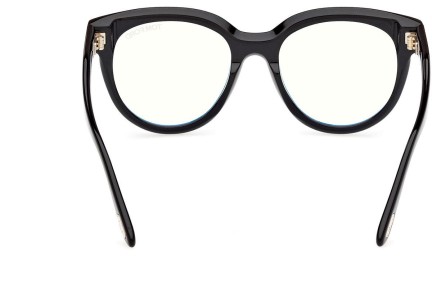 Okulary korekcyjne Tom Ford FT5987-B 001 Kocie oczy Czarne