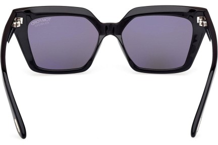 Okulary przeciwsłoneczne Tom Ford FT1030 01D Polarized Kocie oczy Czarne