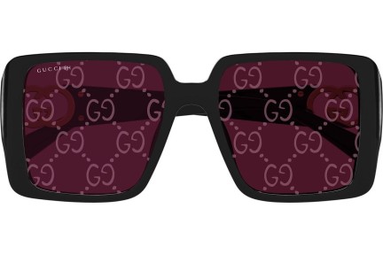 Okulary przeciwsłoneczne Gucci GG1692S 006 Kwadratowe Czarne