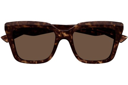 Okulary przeciwsłoneczne Alexander McQueen AM0473S 002 Kwadratowe Havana