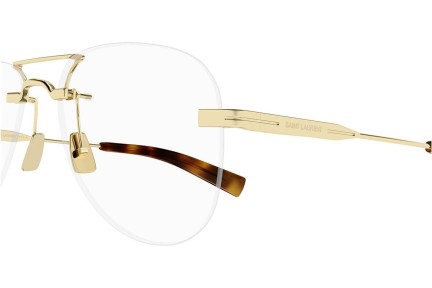 Okulary korekcyjne Saint Laurent SL745 002 Pilotki (Aviator) Złote