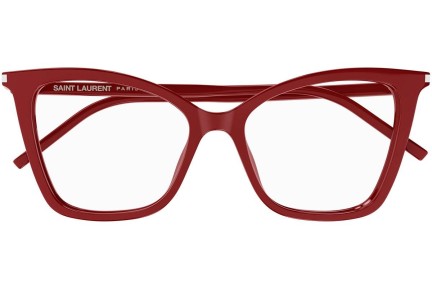 Okulary korekcyjne Saint Laurent SL386 015 Kocie oczy Czerwone