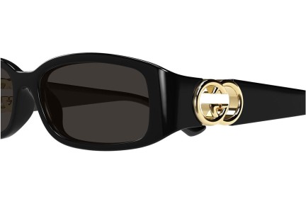 Okulary przeciwsłoneczne Gucci GG1661S 001 Prostokątne Czarne