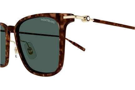 Okulary przeciwsłoneczne Mont Blanc MB0354S 002 Kwadratowe Havana