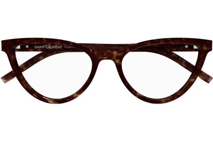 Okulary korekcyjne Saint Laurent SLM138 002 Kocie oczy Havana