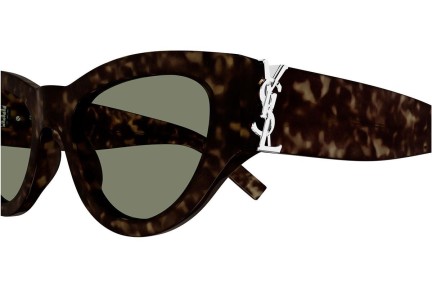 Okulary przeciwsłoneczne Saint Laurent SLM94 008 Kocie oczy Havana