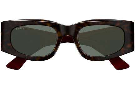 Okulary przeciwsłoneczne Gucci GG1664S 002 Kwadratowe Havana