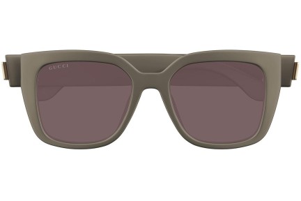 Okulary przeciwsłoneczne Gucci GG1690SK 003 Kwadratowe Brązowe