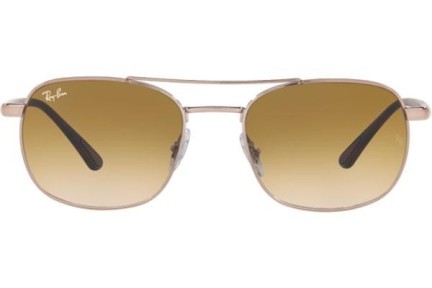 Okulary przeciwsłoneczne Ray-Ban RB3670 903551 Kwadratowe Złote