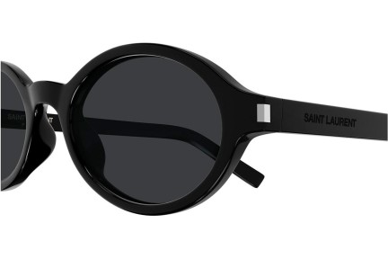 Okulary przeciwsłoneczne Saint Laurent SL751JEANNE 001 Owalne Czarne