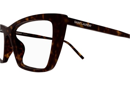 Okulary korekcyjne Saint Laurent SL737MICATHINOPT 002 Kocie oczy Havana