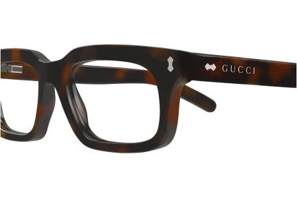 Okulary przeciwsłoneczne Gucci GG1711S 002 Kwadratowe Havana