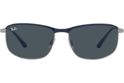 Okulary przeciwsłoneczne Ray-Ban RB3671 9204R5 Prostokątne Niebieskie