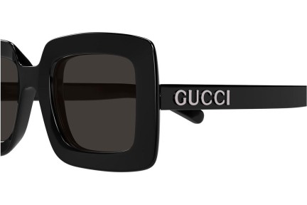 Okulary przeciwsłoneczne Gucci GG1718S 001 Kwadratowe Czarne