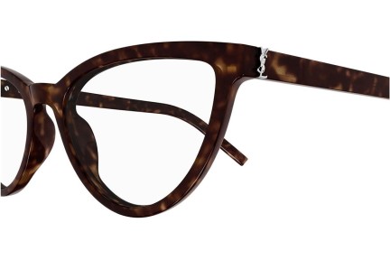 Okulary korekcyjne Saint Laurent SLM138 002 Kocie oczy Havana