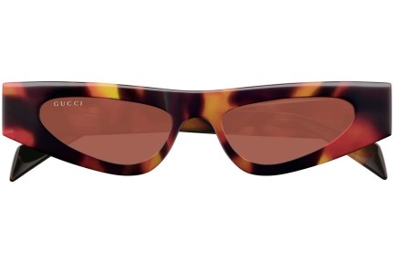 Okulary przeciwsłoneczne Gucci GG1779S 005 Kocie oczy Havana