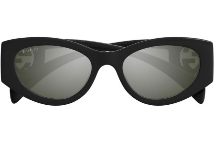 Okulary przeciwsłoneczne Gucci GG1691S 001 Owalne Czarne