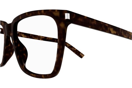 Okulary korekcyjne Saint Laurent SL717SLIM 002 Kwadratowe Havana