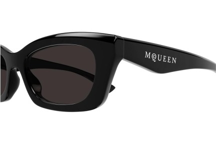 Okulary przeciwsłoneczne Alexander McQueen AM0474S 001 Prostokątne Czarne