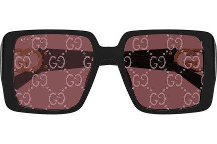 Okulary przeciwsłoneczne Gucci GG1692S 006 Kwadratowe Czarne