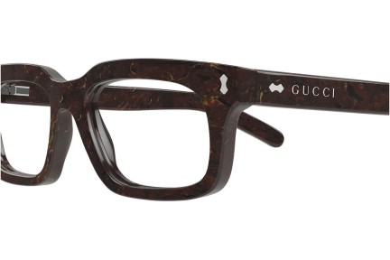 Okulary przeciwsłoneczne Gucci GG1711S 003 Kwadratowe Brązowe