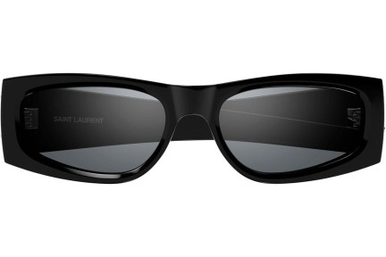 Okulary przeciwsłoneczne Saint Laurent SLM140 002 Owalne Czarne