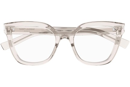 Okulary korekcyjne Saint Laurent SL748 004 Kwadratowe Beżowe