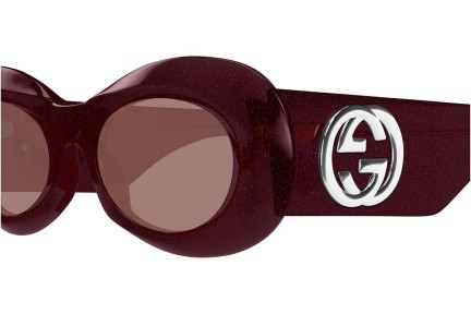 Okulary przeciwsłoneczne Gucci GG1696S 003 Owalne Fioletowe