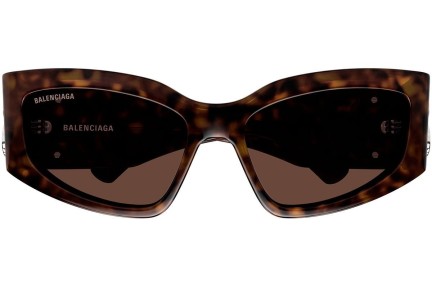 Okulary przeciwsłoneczne Balenciaga BB0321S 008 Prostokątne Havana