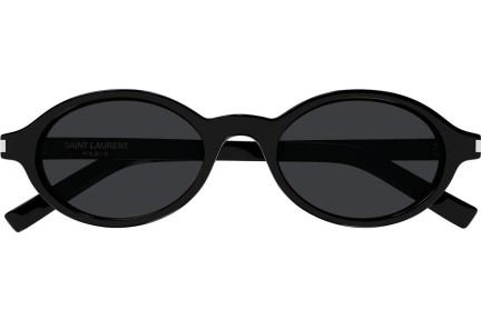 Okulary przeciwsłoneczne Saint Laurent SL751JEANNE 001 Owalne Czarne