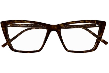 Okulary korekcyjne Saint Laurent SL737MICATHINOPT 002 Kocie oczy Havana