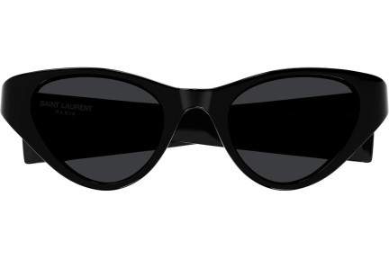 Okulary przeciwsłoneczne Saint Laurent SLM144 001 Kocie oczy Czarne