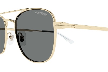 Okulary przeciwsłoneczne Mont Blanc MB0363S 001 Pilotki (Aviator) Złote