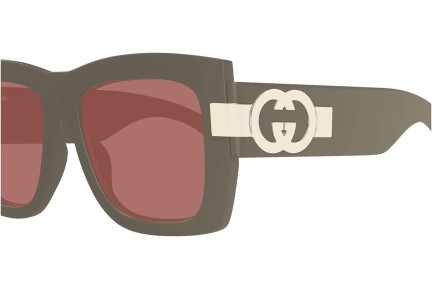 Okulary przeciwsłoneczne Gucci GG1688S 004 Kwadratowe Szare