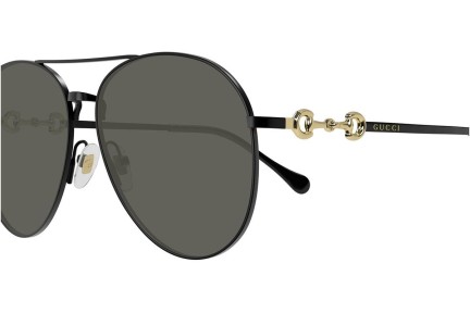 Okulary przeciwsłoneczne Gucci GG1698S 001 Pilotki (Aviator) Czarne