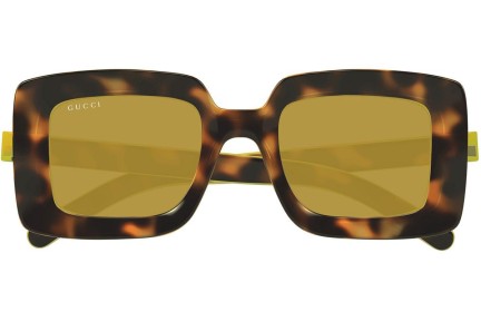 Okulary przeciwsłoneczne Gucci GG1718S 002 Kwadratowe Havana