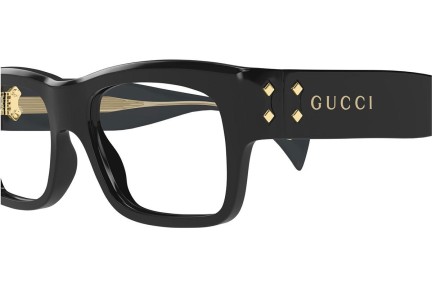 Okulary korekcyjne Gucci GG1707O 006 Kwadratowe Czarne