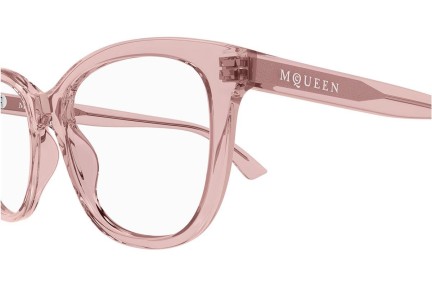 Okulary korekcyjne Alexander McQueen AM0487O 004 Kwadratowe Czerwone