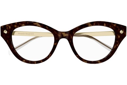 Okulary korekcyjne Alexander McQueen AM0485O 002 Kocie oczy Havana