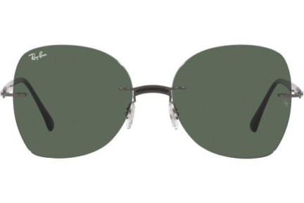 Okulary przeciwsłoneczne Ray-Ban Titanium Collection RB8066 154/71 Kwadratowe Szare