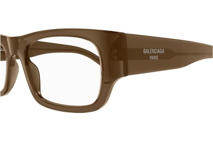 Okulary korekcyjne Balenciaga BB0370O 004 Prostokątne Brązowe