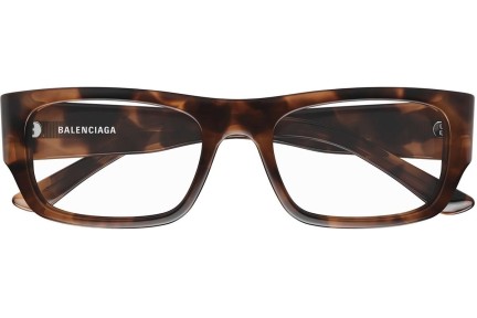 Okulary korekcyjne Balenciaga BB0370O 002 Prostokątne Havana