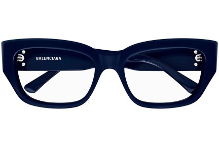 Okulary korekcyjne Balenciaga BB0363O 003 Kwadratowe Niebieskie