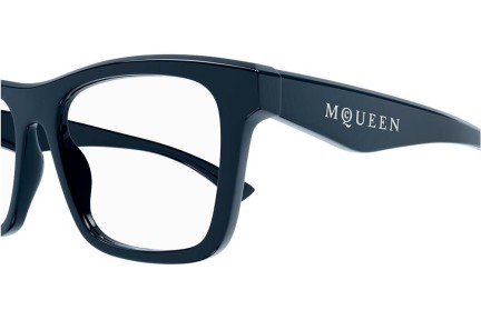 Okulary korekcyjne Alexander McQueen AM0475O 008 Kwadratowe Niebieskie