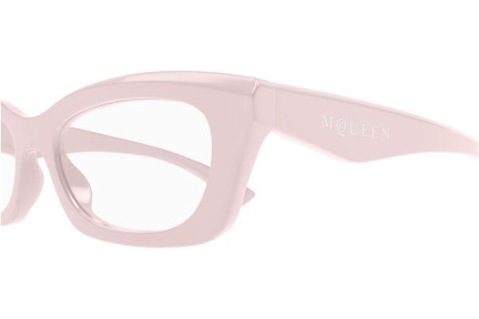 Okulary korekcyjne Alexander McQueen AM0474O 005 Prostokątne Różowe