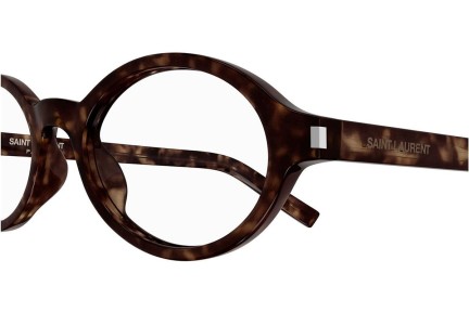 Okulary korekcyjne Saint Laurent SL751JEANNEOPT 002 Owalne Havana