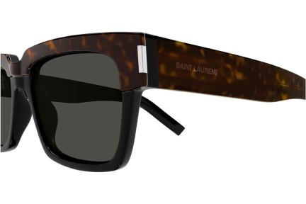 Okulary przeciwsłoneczne Saint Laurent SL732VADIM 003 Kwadratowe Havana