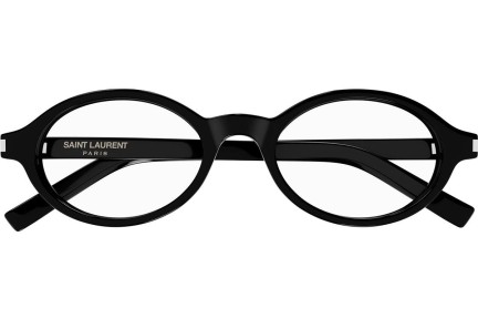 Okulary korekcyjne Saint Laurent SL751JEANNEOPT 001 Owalne Czarne